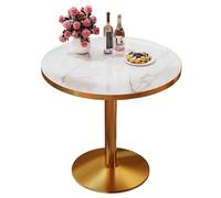 ZDFTGKM Mesa de comedor redonda de mediados de siglo de 60 cm para 2-4 personas con base de pedestal, oficina en casa, sala de estar, cocina, ocio, color negro, contemporánea