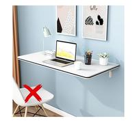 ZDFTGKM Mesa flotante plegable de madera para colgar en la pared, grande, para laptop, trabajo, ahorro de espacio (negro, 70 x 40 cm)