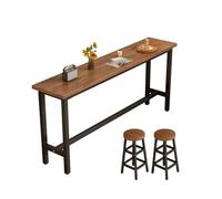 ZDFTGKM Mesa rectangular de madera fabricada con altura para sofá, mesa de cocina, bar, cóctel, tienda de té con leche y café a altura (18.5 x 7.7 41.3 pulgadas)