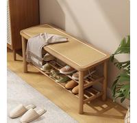 ZDFTGKM Zapatero con asiento para sala de estar, dormitorio, baño, oficina, banco de almacenamiento de pasillo, banco de dormitorio, estante de bambú, banco de zapatos, banco de zapatos, pasillo