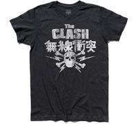 ZDFUXDSRA Mens T-Shirt The Japan Skull Bones Skull London Calling Punk Strummer Black