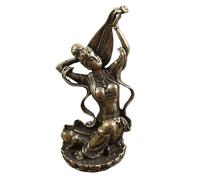 ZDHC Dunhuang Flying Apsaras - Figura clásica de latón con esculturas de sirvienta Pipa, adornos artísticos de budismo para el hogar, oficina, exhibición, manualidades, estilo C