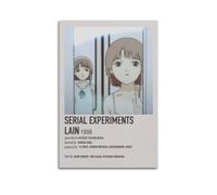 ZDKYSLA Póster de anime Serial Experiments LainPrinting para pared, lienzo, obras de arte, regalos, estética, 40 x 60 cm, estilo sin marco