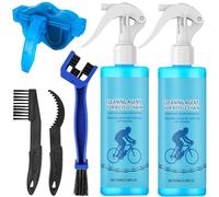 ZDL Juego de Limpieza para Bicicletas Que,Spray Limpiador para Cadenas de Bicicletas,Limpiador de Cadenas para Bicicletas,Limpiador de Cadenas y Un Lubricante,Limpiador de Cadenas