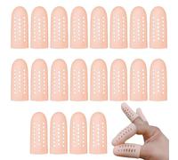 ZDL Protector de Dedos de Gel Transpirable,20PCS Protectores de Dedos,Protectores de Dedos de Gel,Mangas de Dedo,para dedo gatito,Agrietamiento de dedos,Artritis de dedos y más