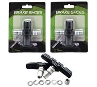 ZDL Zapatas Freno Bicicleta,2 Pares Pastillas de Freno para Bicicleta,Pastillas de Freno V-Brake Profesionales para Bicicleta de Montaña,Juego Bloques de Freno para Bicicleta