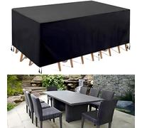 ZDLLDZ - Funda de protección para muebles de jardín (180 x 100 x 75 cm), diseño de Oxford, tejido de mesa de jardín con cuerda y hebilla