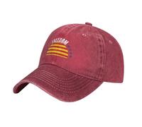 Zdlwaisw Yifhdes - Gorra de béisbol con la bandera de Cataluña y la libertad para hombres y mujeres, sombrero de vaquero vintage ajustable, rosso, Talla única