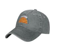 Zdlwaisw Yifhdes - Gorra de béisbol con la bandera de Cataluña y la libertad para hombres y mujeres, sombrero de vaquero vintage ajustable, gris, Talla única