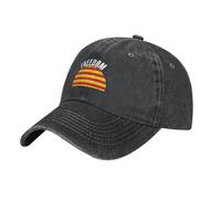 Zdlwaisw Yifhdes - Gorra de béisbol con la bandera de Cataluña y la libertad para hombres y mujeres, sombrero de vaquero vintage ajustable, Negro, Talla única