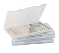 ZDNT 4 Piezas Cajas Transparentes de Plástico A4,Cajas Transparentes Clasificador,Caja de Almacenaje de Documentos,A4 Caja Archivadora para Documentos, Cartas,Papel Y Revistas