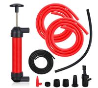 ZDNT Bomba Agua Manual,Bomba de Sifón,Bomba Manual,Bomba de Sifón de succión manual,Bomba Manual de Combustible,Bomba Sifónica 3 en 1 para aceite Gasolina Agua líquidos y aire