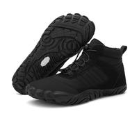 ZDOUXUAN Botas de nieve descalzas for senderismo de invierno, for mujer y hombre, cálidas, for exteriores y for clima frío.(B-Black,40 EU)