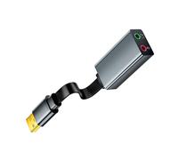 Zdprkqzvz Adaptador de sonido USB con entrada de micrófono y salida de auriculares, soporte múltiple de carcasa de aluminio