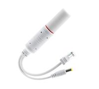 Zdprkqzvz Divisor de alimentación a través de Ethernet de 48 V a 12 V con cable adaptador de vídeo y alimentación para dispositivos de red estándar, protege de daños por voltajes