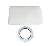 Zdprkqzvz Filtro electrostático de algodón de 10 piezas con 1 rollo que prolonga la vida útil del cartucho absorbe partículas grandes