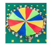 ZDQDMJ Paracaídas Juego Cooperativo De Paracaídas para Fiesta En El Jardín, De 6 A 100 Personas, Set para Patio Trasero, Césped Y Playa