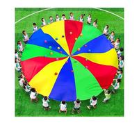 ZDQDMJ Paracaídas Juego De Paracaídas, Fuerza De Brazos Y Coordinación Ojo-Mano, Incluye Bolsa De Almacenamiento(3m/10ft)
