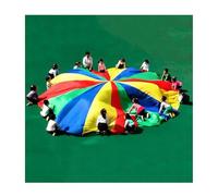 ZDQDMJ Paracaídas Paracaídas De Juego De 2 A 12 M, Juegos Cooperativos, Actividad para El Día Deportivo Escolar con Bolsa De Almacenamiento(4m/13ft)