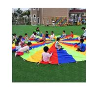 ZDQDMJ Paracaídas Set De Juego De Paracaídas, 2-12 M, Integración Sensoriomotriz, Actividad De Cumpleaños Al Aire Libre(4m/13ft)