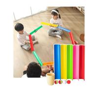 ZDQDMJ Pipeline Challenge Juego De Desafío De Tuberías, Set De Trabajo En Equipo para El Día De Campo, Fiesta Grupal De Empresa Al Aire Libre En Jardín Y Playa(5pcs 40cm)