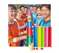 ZDQDMJ Pipeline Challenge Juego De Desafío De Tuberías, Trabajo En Equipo para Bodas Y Fiestas, Kit De Día De Campo Al Aire Libre para Jardín Y Playa(5pcs 50cm)