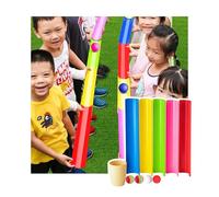 ZDQDMJ Pipeline Challenge Juego De Equipo para El Día Deportivo Escolar, Set Pipeline Challenge, Actividad De Cumpleaños Al Aire Libre En Jardín Y Playa(5pcs 50cm)