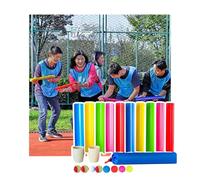 ZDQDMJ Pipeline Challenge Juego De Fiesta Al Aire Libre En Jardín Y Playa, Juego De Desafío De Tuberías, Bodas Y Cumpleaños Familiares(10pcs 40cm)