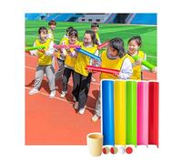 ZDQDMJ Pipeline Challenge Pipeline Challenge, Juegos Al Aire Libre para Adultos Y Niños, Set De Trabajo En Equipo para Fiesta De Cumpleaños En Jardín O Playa(5pcs 30cm)
