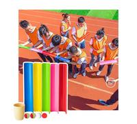 ZDQDMJ Pipeline Challenge Set De Juego En Equipo, Desafío De Tuberías para Actividades Grupales De Empresa, Juego Al Aire Libre para Jardín Y Playa(5pcs 40cm)