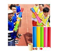 ZDQDMJ Pipeline Challenge Set De Juego En Equipo, Desafío De Tuberías para El Día Deportivo Escolar, Set De Juego Al Aire Libre para Jardín Y Playa(5pcs 50cm)