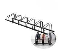 ZDQDMJ Soporte Bicicleta Estante Para Almacenar De 2 A 6 Bicicletas, Soporte De Estacionamiento De Suelo Independiente Para Múltiples Bicicletas, Ideal Para Garaje O Jardín Trasero(108x30cm)
