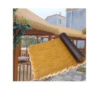 ZDQDMJ Techo de Paja Rollo De Techo De Paja Artificial, Paja Sintética De Bricolaje, para Bar En La Playa, Decoración De Jardín, Patio, Fácil De Cortar, Impermeable(2x16m)