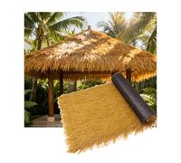 ZDQDMJ Techo de Paja Rollo De Techo De Paja Sintética Amarilla, Rollo De Paja De Palma Artificial, para Piscina, Patio, Resistente A La Intemperie, Fácil De Cortar(1x14m)