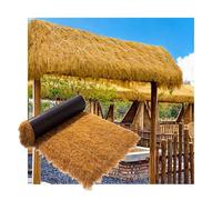 ZDQDMJ Techo de Paja Rollos De Paja De Palma Artificial Mexicana, Tropical Impermeable, para Cobertizo, Pantalla De Caza, Patio, Sin Mantenimiento, Fácil De Cortar(2x19m)