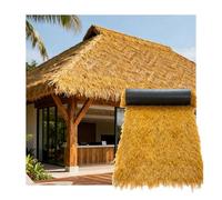 ZDQDMJ Techo de Paja Rollos De Techo De Pasto De Paja Sintética, Amarillo Ultrarrealista, para Piscina, Bar En La Playa, Cabaña, Instalación De Bricolaje, Impermeable(2x13m)