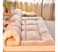 ZDSDZSD Futon Plegable Enrollable, Tatami Suelo Dormir, Futon Japones, Colchoneta Dormir Suelo, Futon Japones Plegable, Colchón Enrollable para Invitado, Sala de Estar, Dormitorio(Gray,200x220cm)