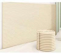 ZDSDZSD Protector Espuma Pared Cama Niños, Protector Muebles Peel and Stick para Dormitorio, Sala de Juegos con Función Anti-frío y Aislamiento Térmico(Beige,20 CM x2 M 6pcs)