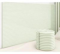 ZDSDZSD Protector Espuma Pared Cama Niños, Protector Muebles Peel and Stick para Dormitorio, Sala de Juegos con Función Anti-frío y Aislamiento Térmico(Light Green,20 CM x 2 M 3pcs)