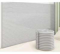 ZDSDZSD Protector Espuma Pared Cama Niños, Protector Muebles Peel and Stick para Dormitorio, Sala de Juegos con Función Anti-frío y Aislamiento Térmico(Light Gray,20 CM x 2 M 2pcs)