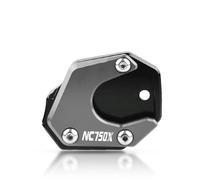 ZDSMYXGS Pata de Cabra Ampliador De Soporte Lateral para Motocicleta, Almohadilla De Extensión De Placa De Ampliación De Pata De Cabra para H&Onda NC750S NC750X NC 750 S/X 2014 2015(Titanio,XL)