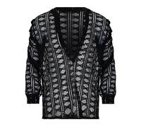 ZDSUHYIW Camiseta de manga larga transparente para hombre con cuello en V, malla superior, camiseta transparente para clubwear de malla, ropa interior, ropa interior, ropa interior sexy erótica, Negro