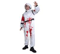 ZDSUHYIW Disfraz de astronauta sangriento, bonito y divertido, disfraz de cosplay, unisex, verduras, carnaval, fiestas, disfraces, Halloween, traje espacial