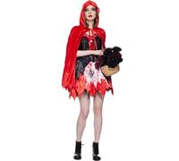 ZDSUHYIW Disfraz de Caperucita Roja, Halloween, carnaval, cosplay, vestido de fiesta, Caperucita Roja, con capa de capucha, carnaval, carnaval elegante, cómodo, informal, vintage, ligero, moderno
