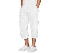 ZDSUHYIW Pantalones 3/4 para hombre, holgados, pantalones de entrenamiento, ropa deportiva, ligeros, transpirables, pantalones deportivos para hombre, pantalones de yoga, pantalones clásicos con