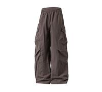 ZDSUHYIW Pantalones cargo para hombre, pantalones tácticos ligeros, pantalones de jogging vintage, pantalones de ocio, rectos, largos, pantalones de trabajo, pantalones deportivos holgados, pantalones