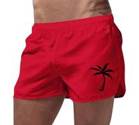 ZDSUHYIW Pantalones cortos de playa para hombre, transpirables, pantalones de natación, pantalones de deporte, pantalones cortos de verano, pantalones cortos para correr, cintura elástica, color liso
