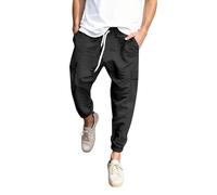 ZDSUHYIW Pantalones de chándal holgados para hombre, pantalones de pana de verano, pantalones de deporte, multicolor, pierna ancha, pantalones de verano, ligeros, anchos, pantalones de pana con goma