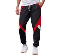ZDSUHYIW Pantalones de ocio largos para hombre, pantalones chinos, cintura elástica con cordón, pantalones casuales con varios bolsillos, pantalones de chándal de un solo color, pantalones ajustados