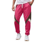ZDSUHYIW Pantalones de ocio largos para hombre, pantalones chinos, cintura elástica con cordón, pantalones casuales con varios bolsillos, pantalones de chándal de un solo color, pantalones ajustados